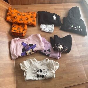 Halloween baby girl bundle size 18-24 months Disney halloween pumpkins